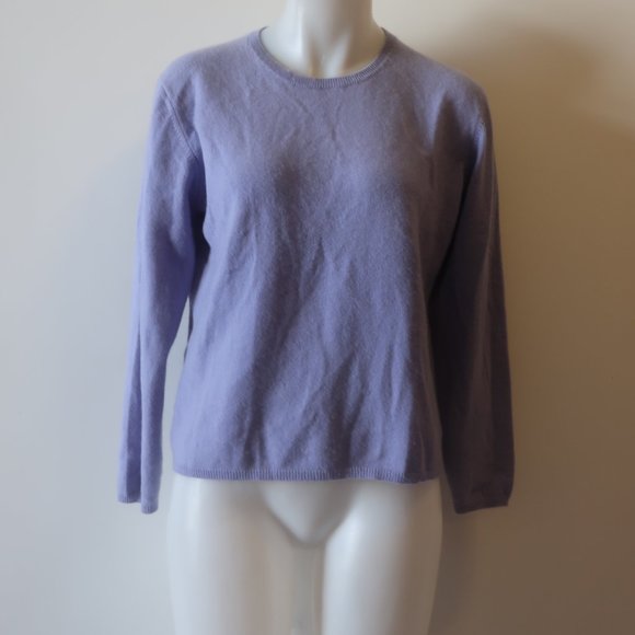 Womens Geneva Lavender Cashmere Sweater PL * - Picture 1 of 8